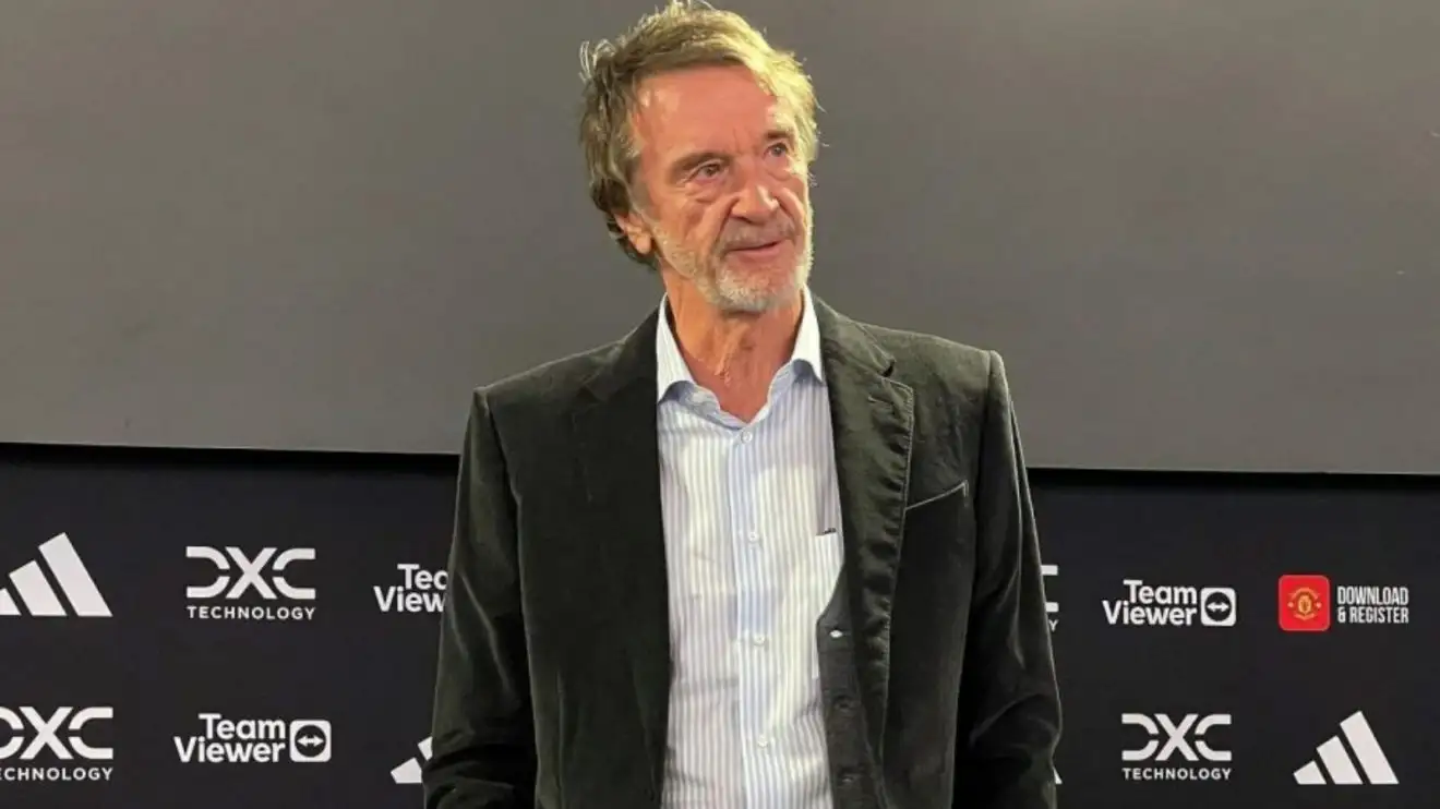 Man Utd co-owner Sir Jim Ratcliffe at a press conference